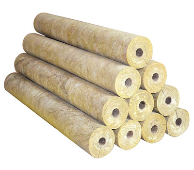 Rock wool pipe