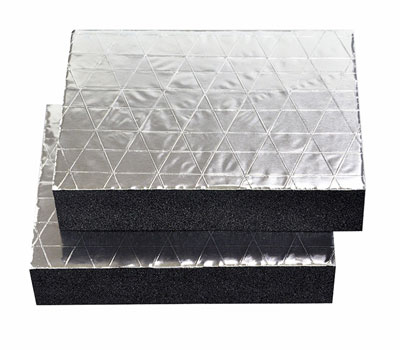 Reinforced aluminum foil insulation board
